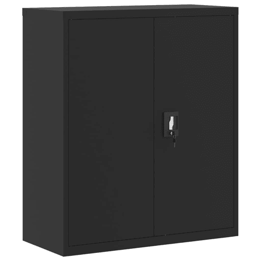 vidaXL Arquivador 90x40x145 cm aço preto