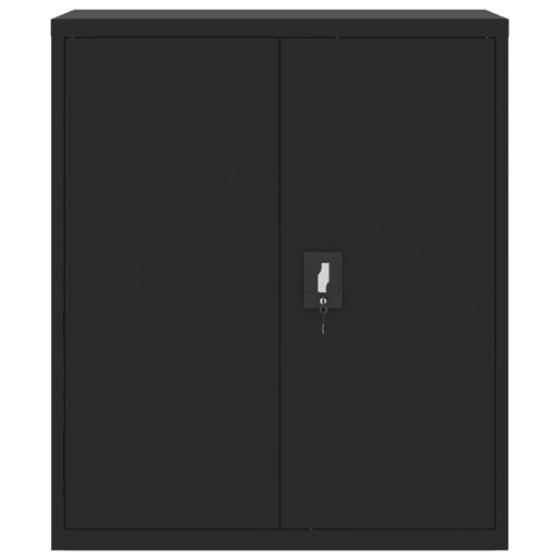 vidaXL Arquivador 90x40x145 cm aço preto