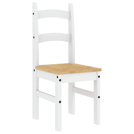 vidaXL Cadeiras de jantar 2 pcs 40x46x99 cm pinho maciço branco vidaXL Cadeiras de jantar 2 pcs 40x46x99 cm pinho maciço branco
