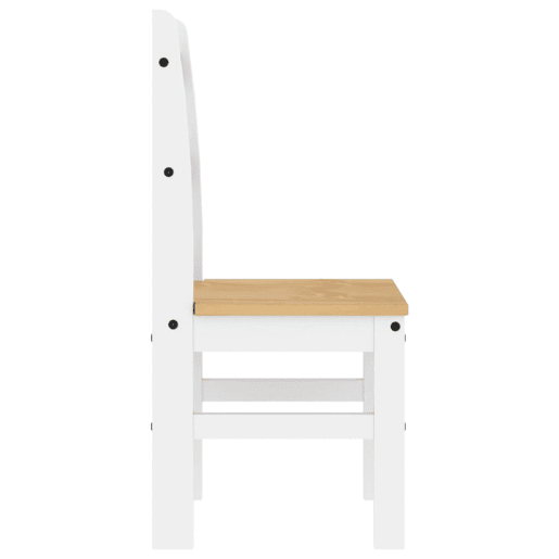 vidaXL Cadeiras de jantar 2 pcs 40x46x99 cm pinho maciço branco vidaXL Cadeiras de jantar 2 pcs 40x46x99 cm pinho maciço branco