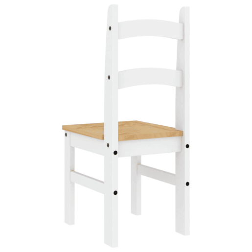 vidaXL Cadeiras de jantar 2 pcs 40x46x99 cm pinho maciço branco vidaXL Cadeiras de jantar 2 pcs 40x46x99 cm pinho maciço branco