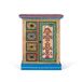 Cómoda en madera de mango con puerta decorada artesanalmente Cómoda en madera de mango con puerta decorada artesanalmente Multicolor