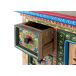 Cómoda en madera de mango con puerta decorada artesanalmente Cómoda en madera de mango con puerta decorada artesanalmente Multicolor