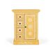Cómoda en madera de mango con puerta decorada artesanalmente Cómoda en madera de mango con puerta decorada artesanalmente Amarillo