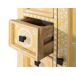 Cómoda en madera de mango con puerta decorada artesanalmente Cómoda en madera de mango con puerta decorada artesanalmente Amarillo