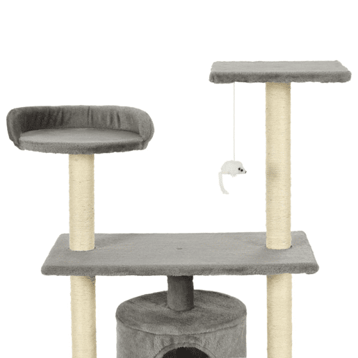 vidaXL Árvore para gatos cpostes arranhadores sisal 95 cm cinzento vidaXL Árvore para gatos cpostes arranhadores sisal 95 cm cinzento