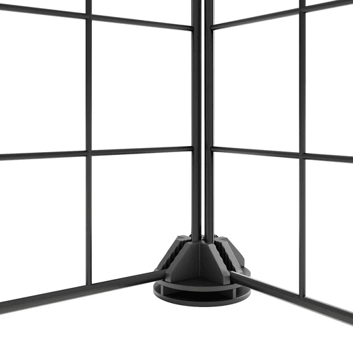 vidaXL Gaiola p animais de 44 painéis c porta 35x35 cm aço preto vidaXL Gaiola p animais de 44 painéis c porta 35x35 cm aço preto