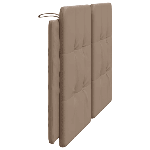 vidaXL Almofadão de cabeceira Zadar 160 cm couro artificial cappuccino