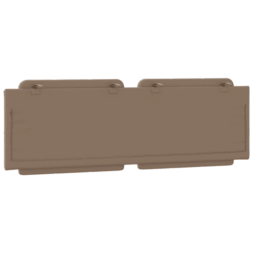 vidaXL Almofadão de cabeceira Zadar 160 cm couro artificial cappuccino