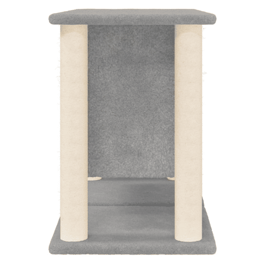 vidaXL Árvore p gatos c postes arranhadores sisal 50 cm cinza-claro vidaXL Árvore p gatos c postes arranhadores sisal 50 cm cinza-claro