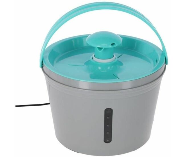 Fuente para mascotas kerbl azul gris plástico 1,6 l