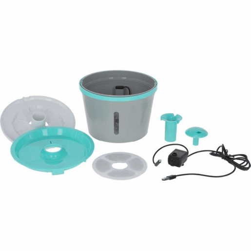 Fonte para Animais de Estimação Kerbl Azul Cinzento Plástico 1,6 L