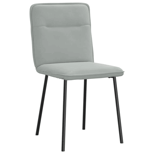 vidaXL Cadeiras de jantar 6 pcs veludo cinzento-claro vidaXL Cadeiras de jantar 6 pcs veludo cinzento-claro