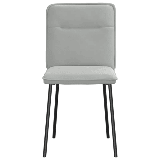 vidaXL Cadeiras de jantar 6 pcs veludo cinzento-claro vidaXL Cadeiras de jantar 6 pcs veludo cinzento-claro