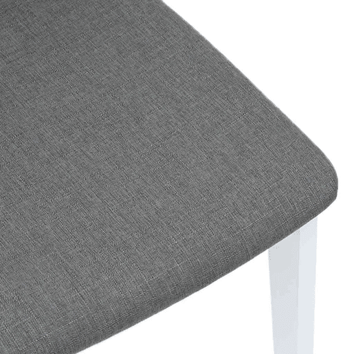vidaXL Cadeiras de jantar com almofadões 2 pcs madeira maciça branco
