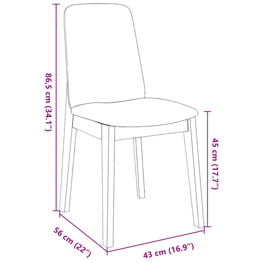 vidaXL Cadeiras de jantar com almofadões 2 pcs madeira maciça branco