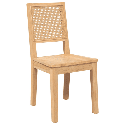 vidaXL Cadeiras de jantar 2 pcs madeira de seringueira maciça