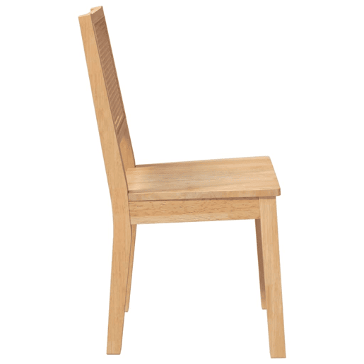 vidaXL Cadeiras de jantar 2 pcs madeira de seringueira maciça