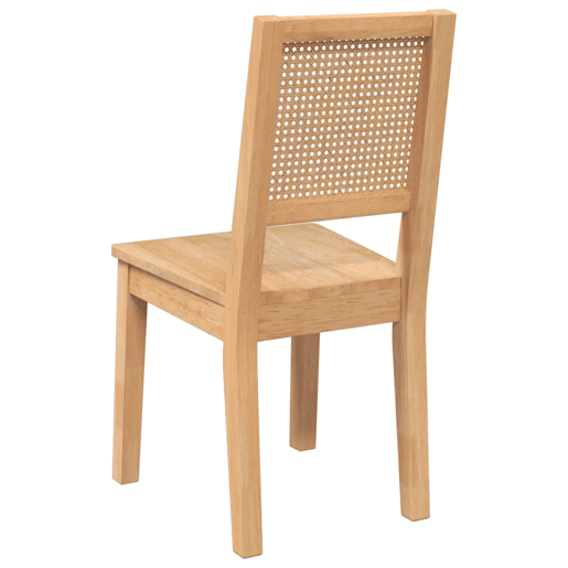 vidaXL Cadeiras de jantar 2 pcs madeira de seringueira maciça