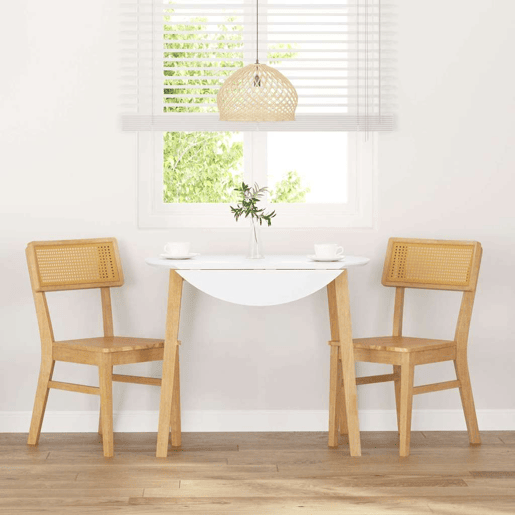 vidaXL Cadeiras de jantar 2 pcs madeira de seringueira maciça