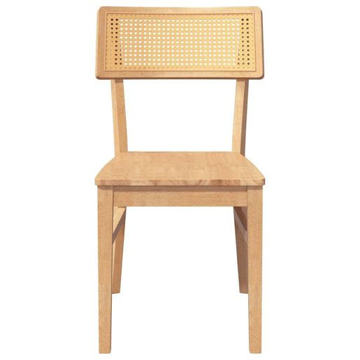 vidaXL Cadeiras de jantar 2 pcs madeira de seringueira maciça