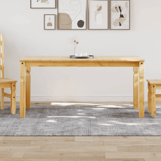 vidaXL Mesa de jantar Corona 160x80x75 cm madeira de pinho maciça vidaXL Mesa de jantar Corona 160x80x75 cm madeira de pinho maciça