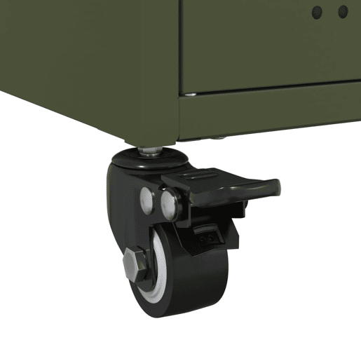 vidaXL Aparador 68x39x72 cm aço verde-azeitona