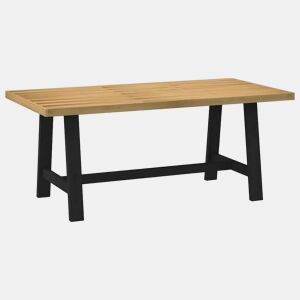 vidaXL Mesa de jantar NOAIN Pernas em forma A 180x90x75cm pinho maciço