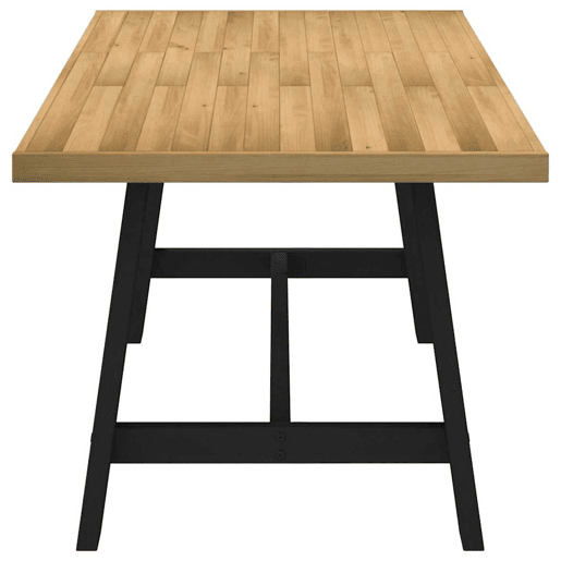 vidaXL Mesa de jantar NOAIN Pernas em forma A 180x90x75cm pinho maciço