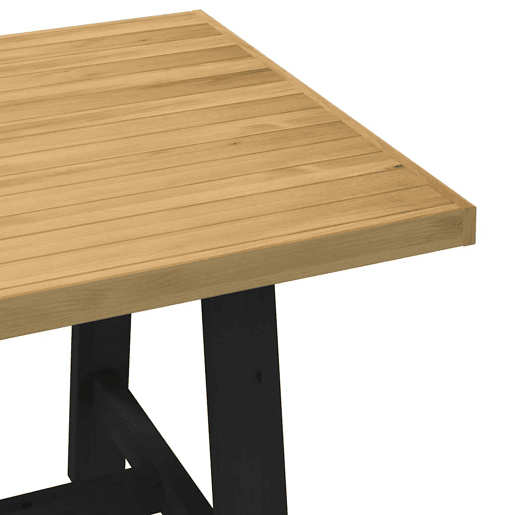 vidaXL Mesa de jantar NOAIN Pernas em forma A 180x90x75cm pinho maciço