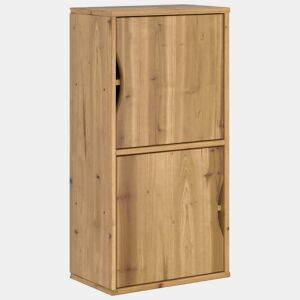 vidaXL Armário lateral ODDA 40x24x79 cm pinho de madeira maciça