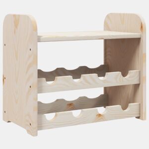 vidaXL Garrafeira c tábua no topo 43x25x37 cm madeira de pinho maciça