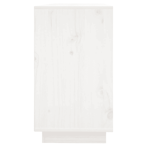 vidaXL Aparador 111x34x60 cm madeira de pinho maciça branco