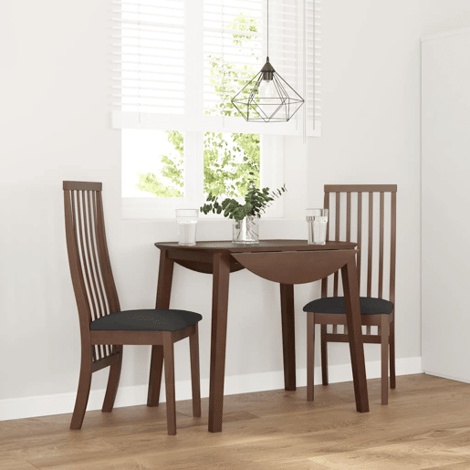 vidaXL Cadeiras de jantar com almofadões 2 pcs madeira maciça castanho vidaXL Cadeiras de jantar com almofadões 2 pcs madeira maciça castanho