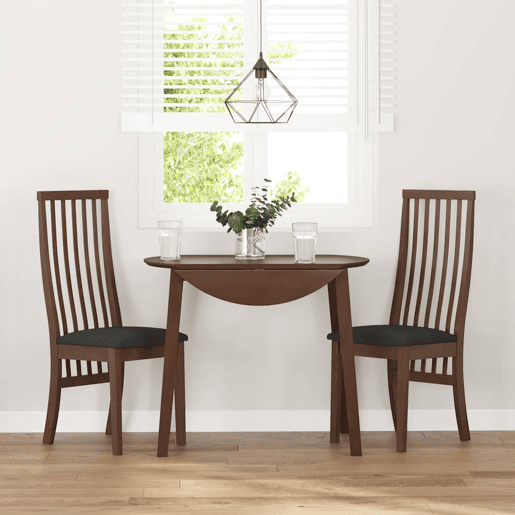 vidaXL Cadeiras de jantar com almofadões 2 pcs madeira maciça castanho vidaXL Cadeiras de jantar com almofadões 2 pcs madeira maciça castanho
