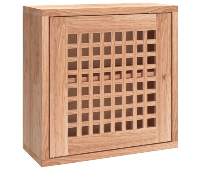 Vidaxl mueble de pared madera maciza nogal 42x18x42 cm