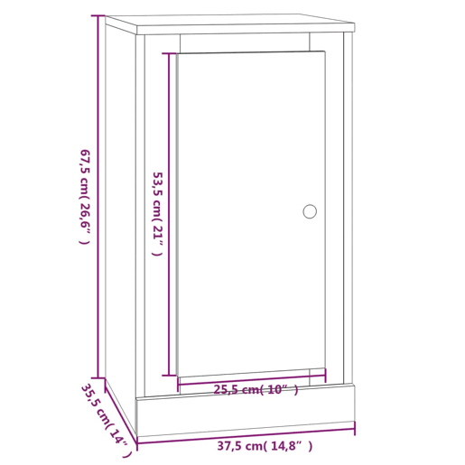 vidaXL Aparador 37,5x35,5x67,5 cm derivados de madeira cinza cimento vidaXL Aparador 37,5x35,5x67,5 cm derivados de madeira cinza cimento