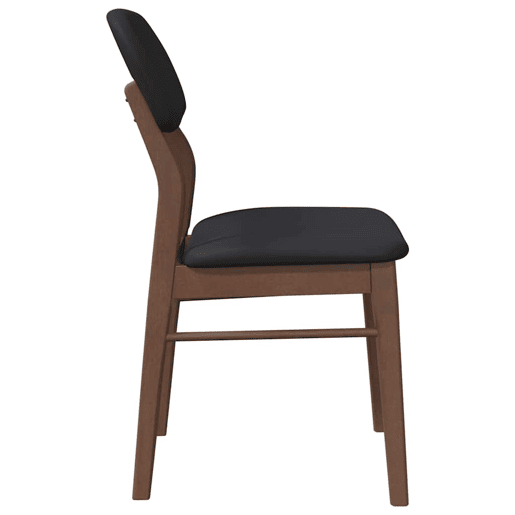 vidaXL Cadeiras de jantar com almofadões 2 pcs madeira maciça castanho vidaXL Cadeiras de jantar com almofadões 2 pcs madeira maciça castanho