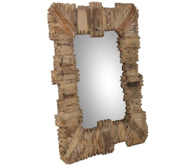 Espejo de madera 91x109x03,5h cm