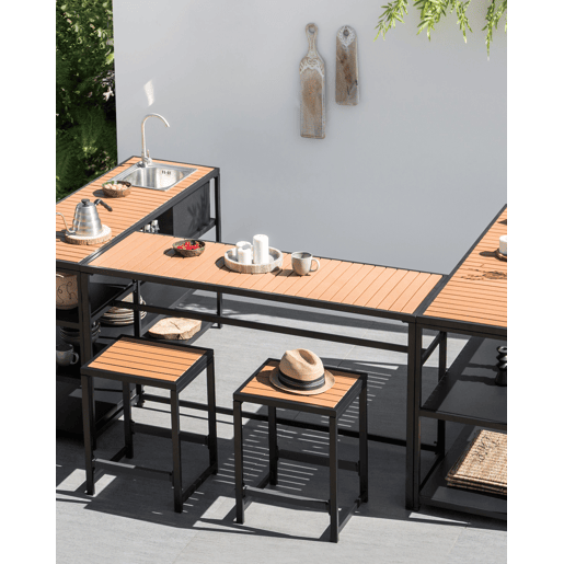Cadeira de jardim AVETRANA Preto