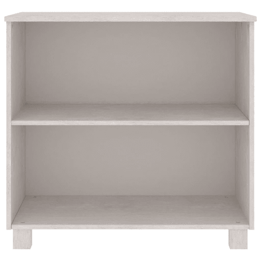 vidaXL Aparador HAMAR 85x35x80 cm pinho maciço branco