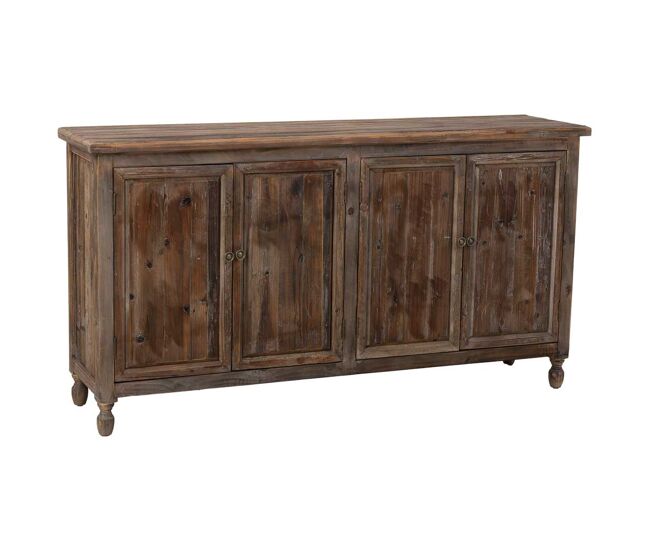 Aparador de madera de 4 puertas 160x40x85h cm