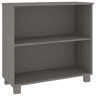 vidaXL Aparador HAMAR 85x35x80 cm pinho maciço cinza-claro