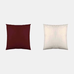 CAPA ALMOFADA BICOLOR BORDEAUX 42BAUNILHA 60x60 cm