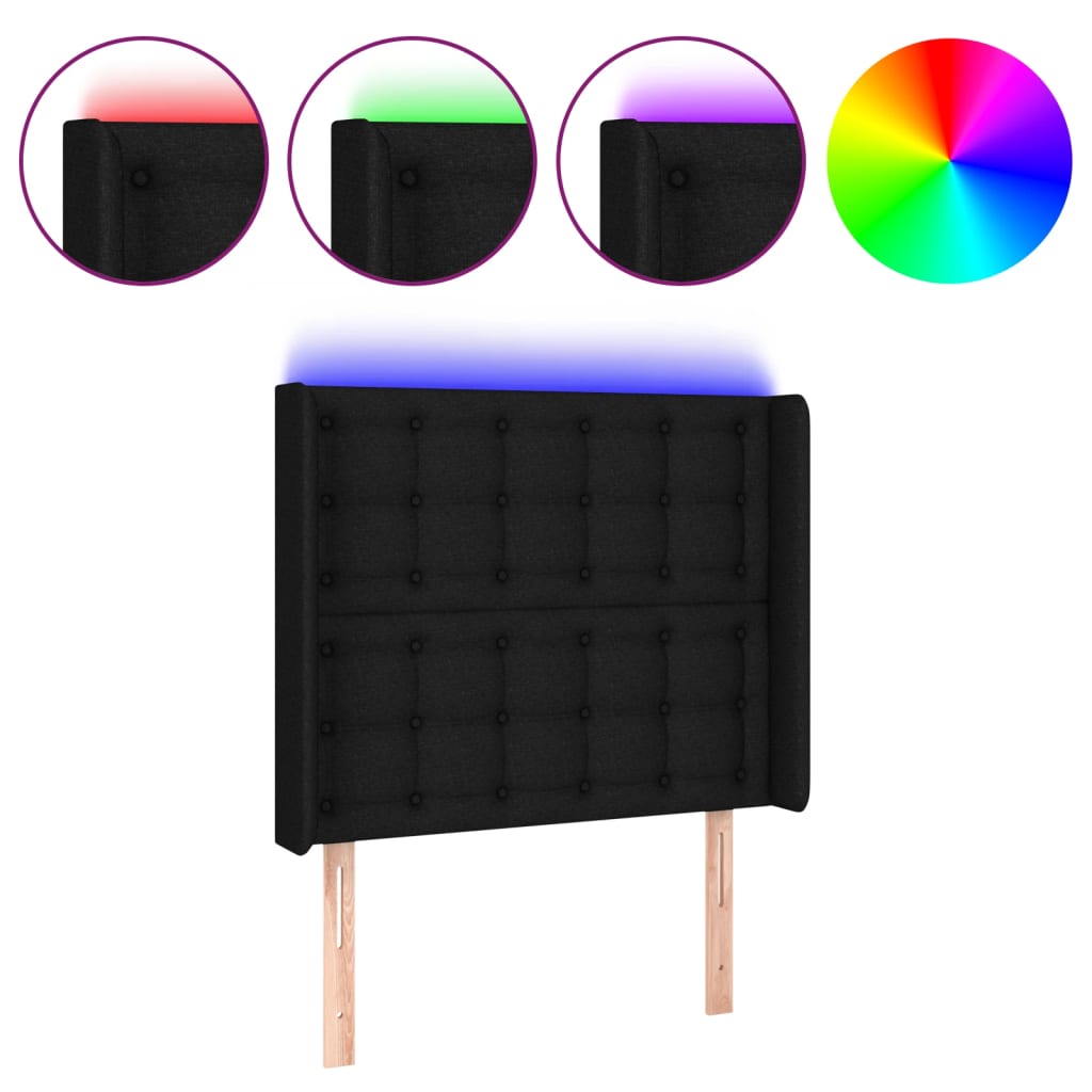 Cabecero Con Led 103 Negro