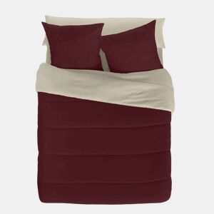 EDREDÃO NÓRDICO REVERSÍVEL BICOLOR BORDEAUX 42BAUNILHA CAMA 90105