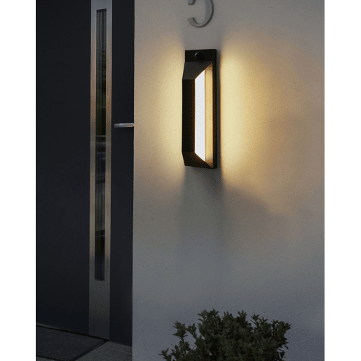 Beliani Iluminação LED de parede para exterior MAWZA