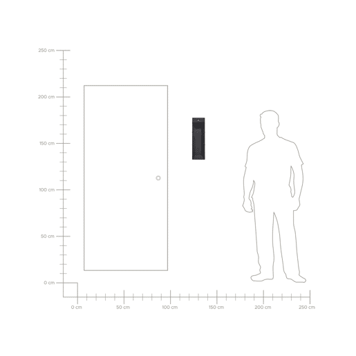 Beliani Iluminação LED de parede para exterior MAWZA