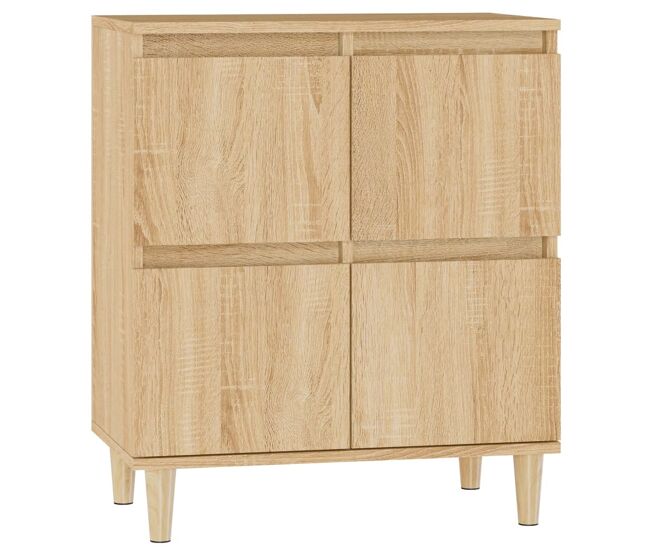 Vidaxl aparador de madera contrachapada roble sonoma 60x35x70 cm