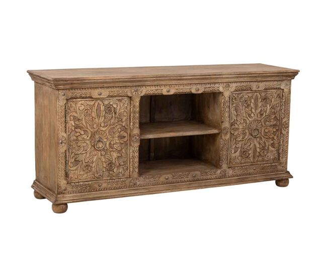 Aparador de madera marrón 165x45x76